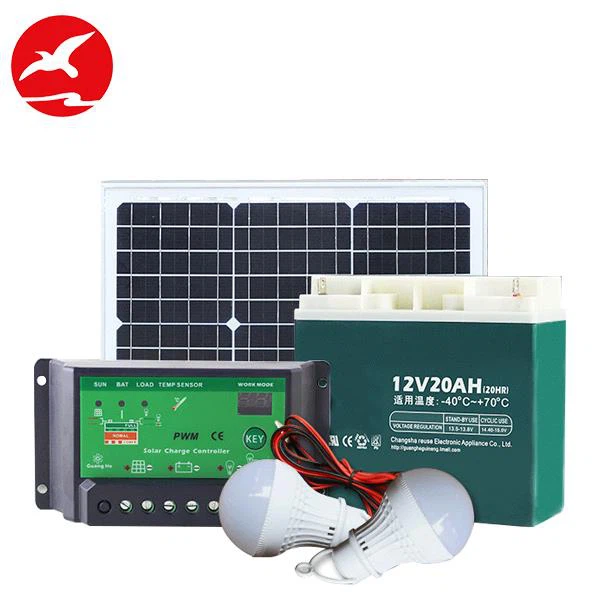Solar Sytem For Home Use With LED Bulbs