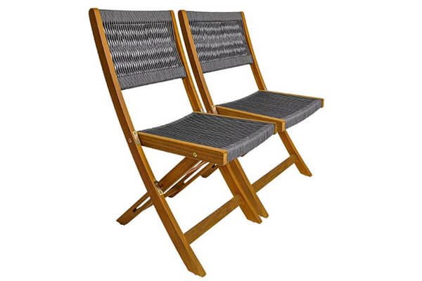 Wooden balcony set